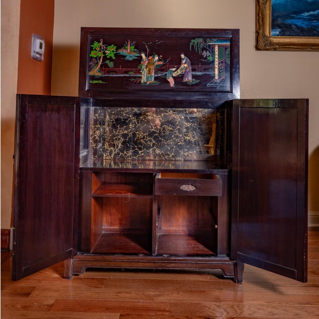 Brown 1940's Chinese Bar j.l. George Hong Kong For Sale - Image 8 of 8