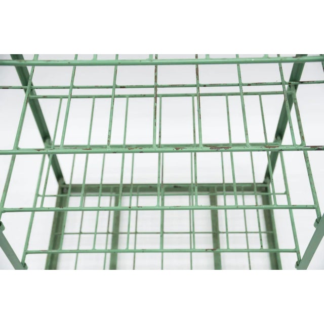 Green Industrial Boltless Shelving in Metal Steel with Seven Shelves, 1950s For Sale - Image 8 of 10