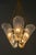 Gold Vintage Klamar Chandelier with Textured Glass, 1950s For Sale - Image 8 of 18