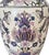 Cream 1970s Ornate Floral Ceramic Urn Table Lamps With Carved Wood Bases - a Pair For Sale - Image 8 of 13