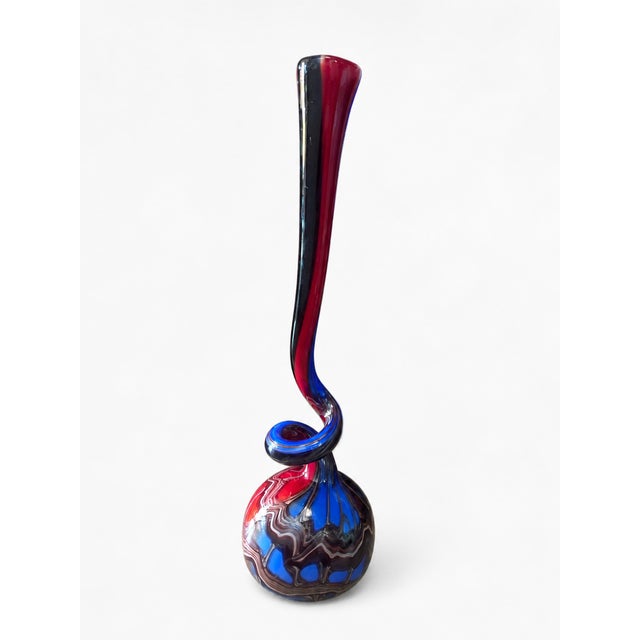 Large Postmodern Murano Glass Floor Vase, 1980s For Sale - Image 9 of 10