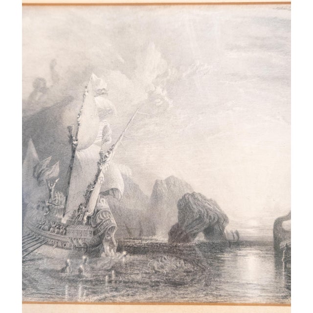 Paper 19th Century English Steel Engraving of "Ulysses Deriding Polyphemus" After JMW Turner For Sale - Image 7 of 14