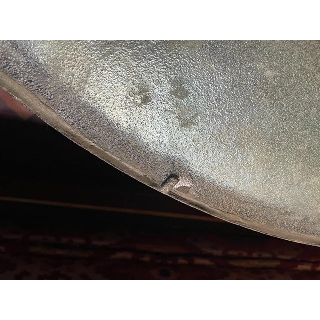 Antique French Hand-Painted Tower Clock Face For Sale - Image 10 of 10