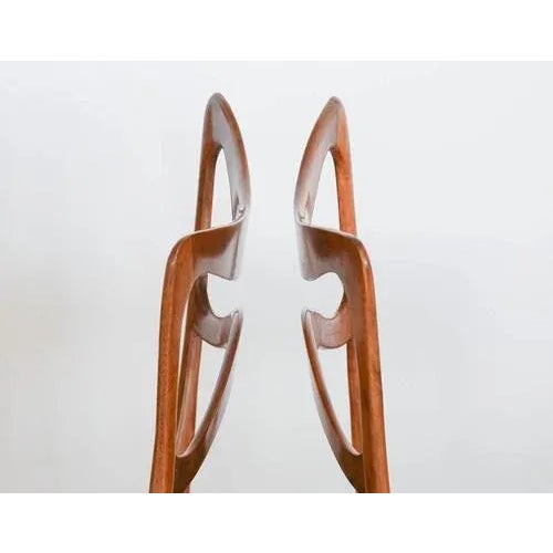 Armonia Walnut Dining Chair by Silvio Piattelli For Sale - Image 4 of 13