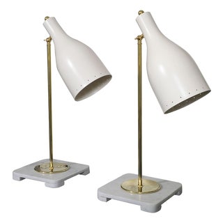 Pair of articulated Stilnovo style table lamps For Sale