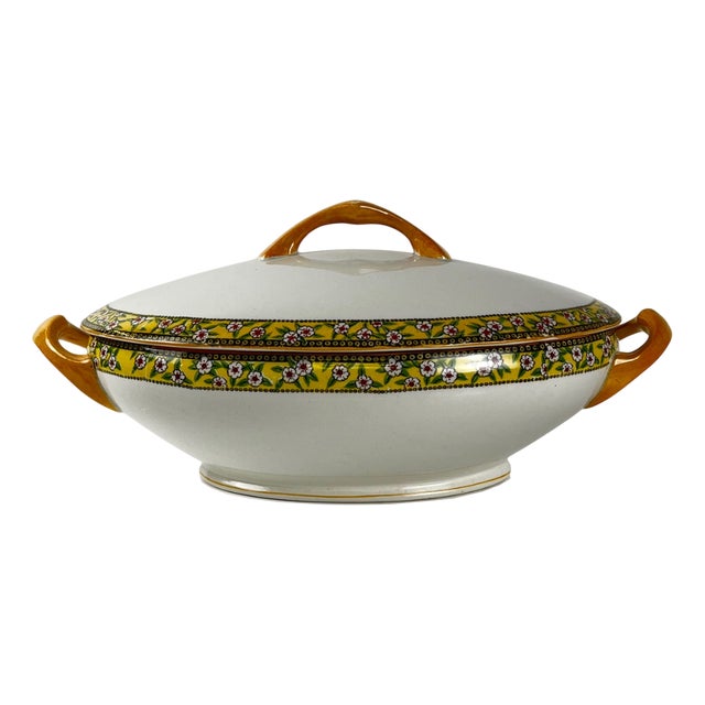 Earthenware Yvonne Soup Tureen from Orchies, Early 20th Century For Sale