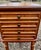 Side Table With Storage of Four Folding Serving Tray Stands Solid Birchwood For Sale - Image 4 of 13