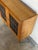 1960s Oak Display Cabinet With Leaded Glass Doors Interior Shelf Mid-Century Modern Denmark 1960s For Sale - Image 5 of 10