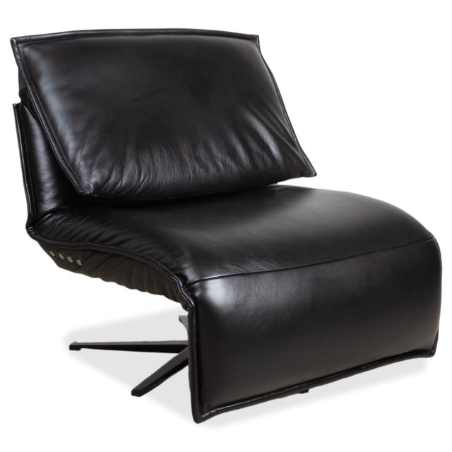Free Motion Edit 2 Leather Armchair in Black with Electric Reclining Function from Koinor For Sale - Image 16 of 16