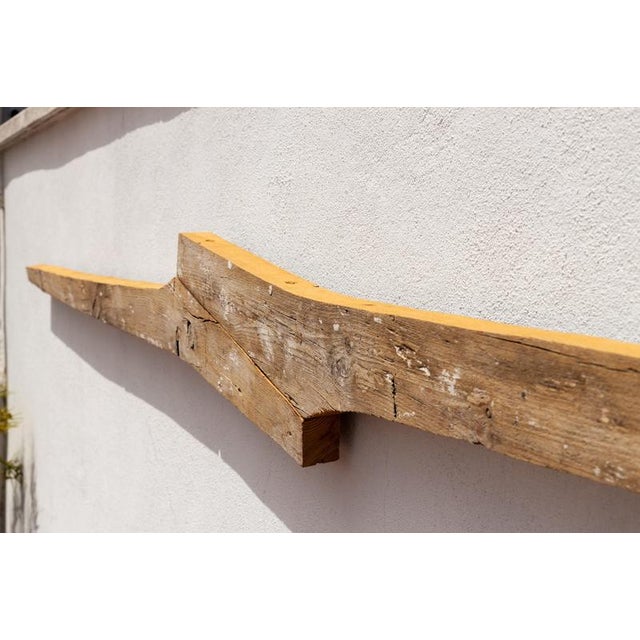 Signes White Vertical Sculpture in Natural Wood by Jean-Baptiste Van Den Heede For Sale - Image 11 of 16