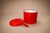 1970s Jorge Zalszupin, Paulo Jorge Pedreira and Oswaldo Mellone “Eva” Ice Bucket in Red Plastic, Brazil For Sale - Image 18 of 18