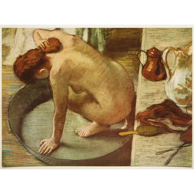 Asparagus 1955 After Edgar Degas "The Tub", First Edition Full-Color Vintage Print For Sale - Image 8 of 8