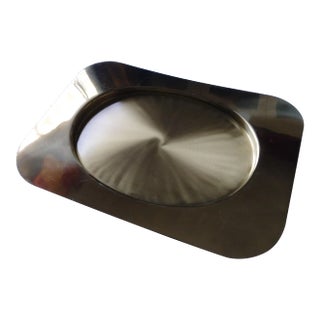 Vintage Beucler Solid Brass Serving Tray For Sale