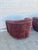 Textile Pair of Vintage 1970s Chocolate Brown Velvet Barrel Club Chairs With Ruched Backs For Sale - Image 7 of 12