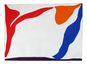 1960s Ray Parker Abstract Color Lithograph