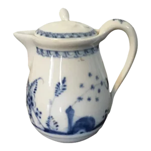 Antique 18th Century Vienna Porcelain Cream Jug and Cover in Chinese Blue & White