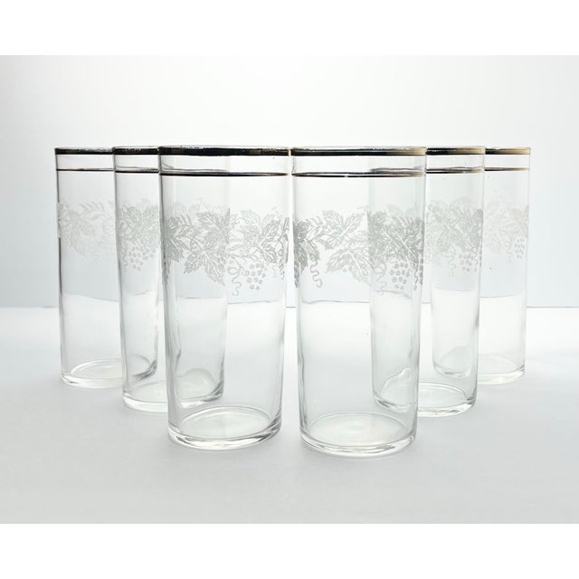1950s Vintage MCM Bartlett Collins 6 Highball Tumbler Glasses 6.25” 16oz Grape Good vintage condition. No chips, cracks,...