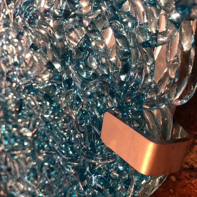 Italian Circular Blue Polycarbonate Tondo Wall Lamp by Jacopo Foggini For Sale - Image 12 of 15