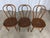 Mid-Century Modern Vintage Carved Bentwood Farmhouse Dining Chairs, 1970s, Set of 3 For Sale - Image 3 of 18