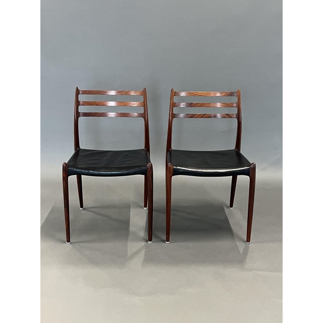 Vintage Model 78 Chairs by Niels Otto Møller for J. L. Møllers, Set of 2 For Sale - Image 9 of 9