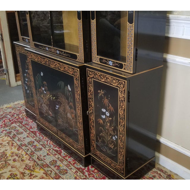 Drexel Heritage Et Cetera Collection Asian Chinoiserie Painted Dining