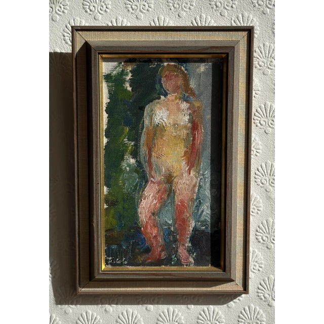 Gunnel Tiriolo, Female Model, 1963, Oil on Canvas, Framed For Sale - Image 6 of 16