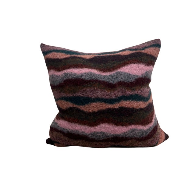 100% Wool Pillow 18" Square Removable Cover 95/5 Feather Down Insert - 20" Sq Priced per pillow