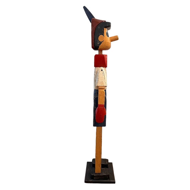 Vintage Wooden Pinocchio in Fir, 1960s, in Flawless conditions. Designed 1960 to 1969