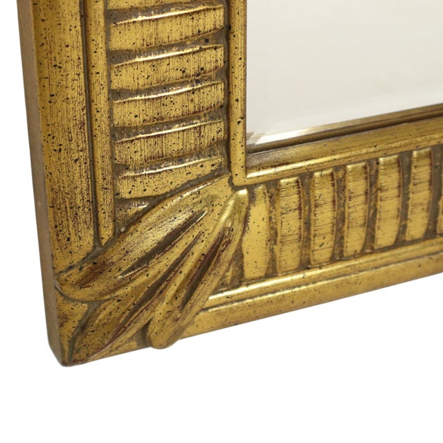 Hollywood Regency Bevelled Gold Mirror from Deknudt, 1970s For Sale - Image 12 of 18