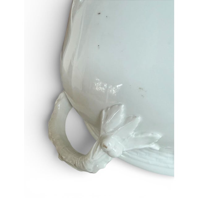 Antique KPM Berlin "Neuosier" Blanc De Chine Serving Tureen, Friedrich Elias Meyer, Branch & Berry Handles, C. 1800 For Sale - Image 9 of 12