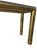 Gold 1980s Vintage Mastercraft Attributed Brass Console Table With Beveled Glass Top For Sale - Image 8 of 11