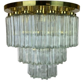 Glass Ceiling Lamp by Limburg For Sale