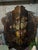 Stunning Cerede three-panel folding decorative screen featuring a dramatic floral still-life composition surrounded by...