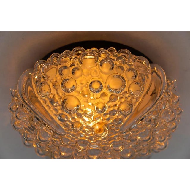 Clear Bubble Glass Flush Mount Light, 1960s For Sale - Image 11 of 12