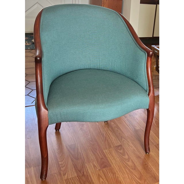 Georgian Style Mahogany Tub Chairs - A Pair For Sale - Image 4 of 10