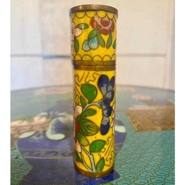 Chinese Early 1900s Antique Chinese Cloisonne Snuff Box For Sale - Image 3 of 11