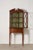 Traditional Edwardian Mahogany Inlaid Cabinet on Tapered Legs + Spade Feet (C. 1910) For Sale - Image 3 of 11