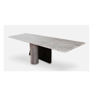 Ambiguita Cantilevered Marble Dining Table by Italian Legendary Design Duo Lella and Massimo Vignelli 1983 For Sale
