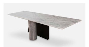 Ambiguita Cantilevered Marble Dining Table by Italian Legendary Design Duo Lella and Massimo Vignelli 1983