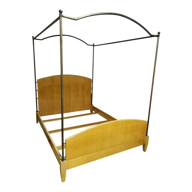 1990s Drexel Heritage Wood And Wrought Iron Bed Chairish