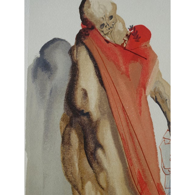 Salvador Dali, Les reproches de Virgile, Etching For Sale - Image 5 of 6