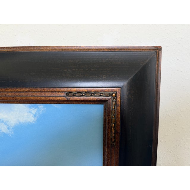 Nautical Large Original Marine Oil Painting Tall Ship on Open Sea Nautical Seascape For Sale - Image 3 of 10