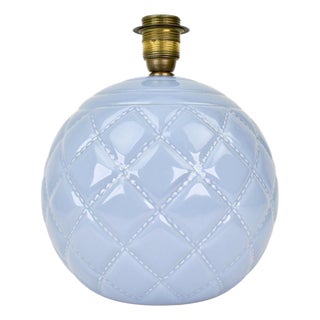 Vintage French Lilac Ceramic Table Lamp, 1950s For Sale