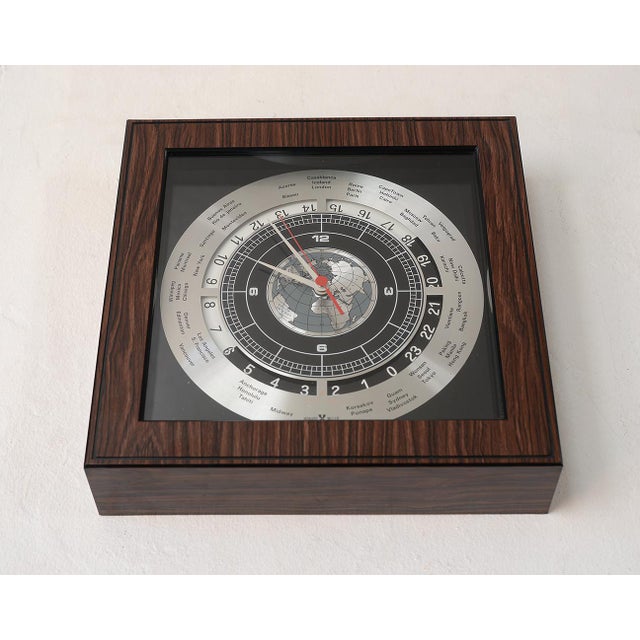 Mid Century Modern Howard Miller World Time Clock Chairish