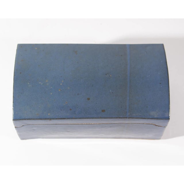 Blue Studio Pottery Box by Dennis Kirchmann For Sale In Indianapolis - Image 6 of 8