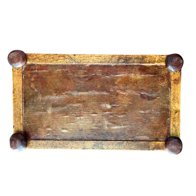 Chestnut Antique English Regency Rosewood Tea Sarcophagus Caddy W/Satinwood Edging c.1820s For Sale - Image 8 of 9