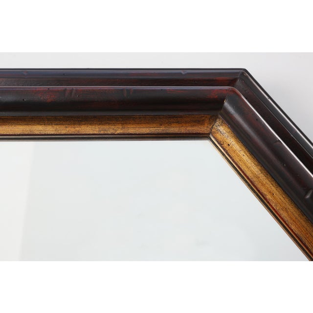 Octagonal Bronze‑Toned Wall Mirror from Deknudt, Belgium, 1970s For Sale - Image 10 of 12