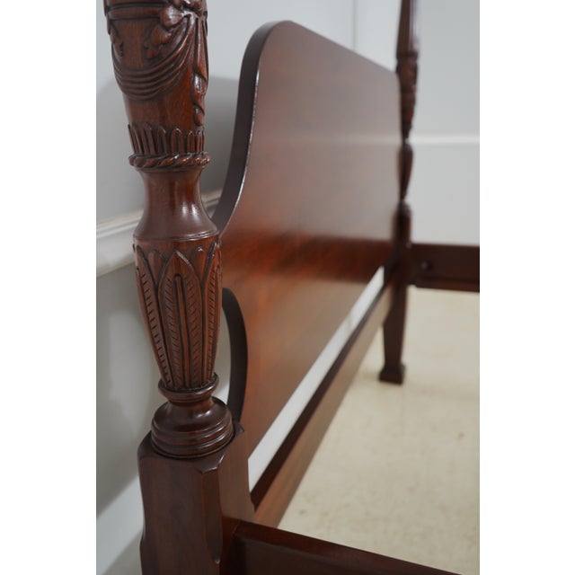 Lexington Queen Size Cherry Rice Bed For Sale In Philadelphia - Image 6 of 12