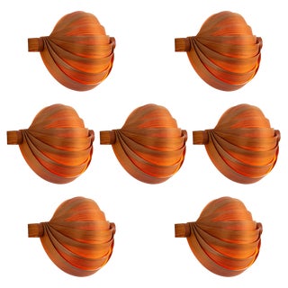 Visor Wall Lamps attributed to Translandia, 1960s, Set of 7 For Sale