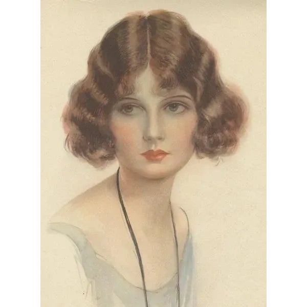 Hartley Davis, Art Deco Portrait, 1924, Lithograph For Sale - Image 4 of 10